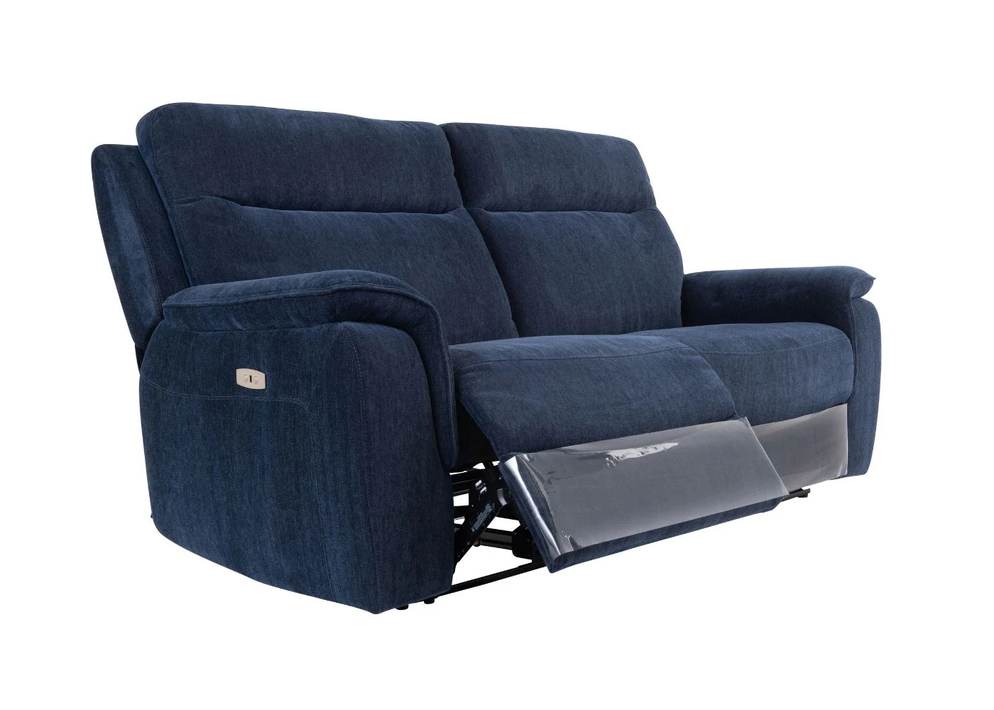 Havarti Fabric Electric Reclining Sofa Range in Blue - Image 16