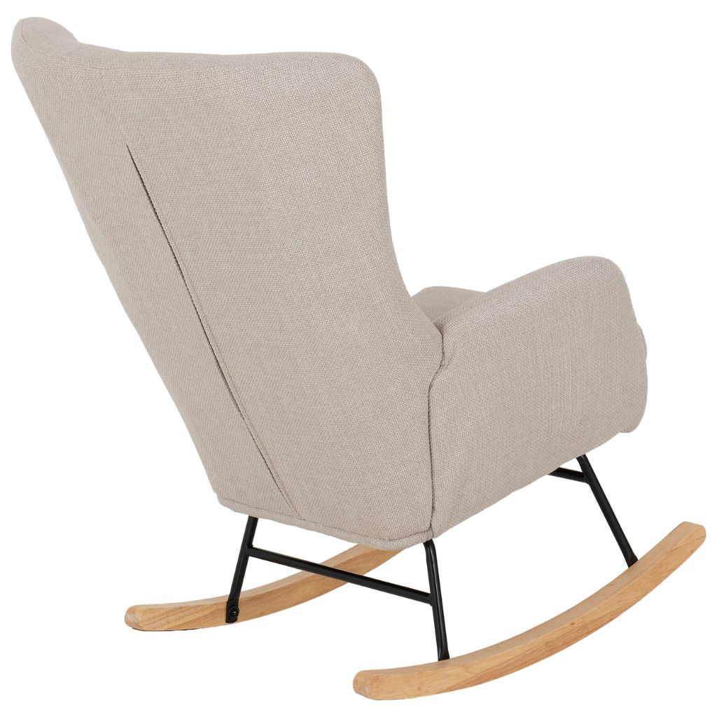 Hayden Beige Fabric Rocking Chair by Wholesale - Image 2