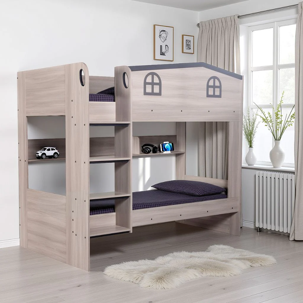 Hector Ash Grey Bunk Bed by Wholesale