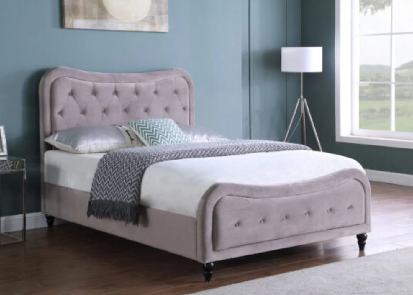 Helena Bedframe Range in Taupe by MPD - Image 2