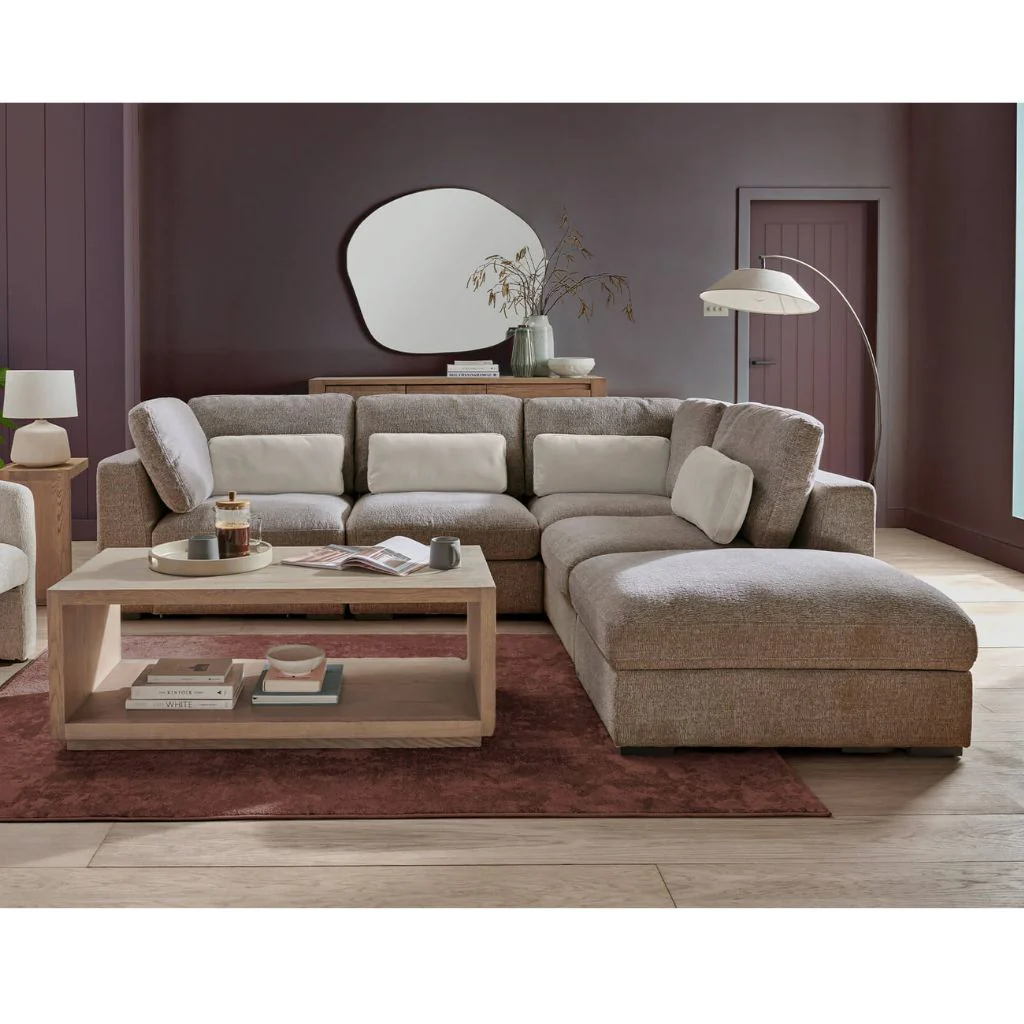 Humphrey Mink 2-Corner-1 with Storage Ottoman by Vida Living