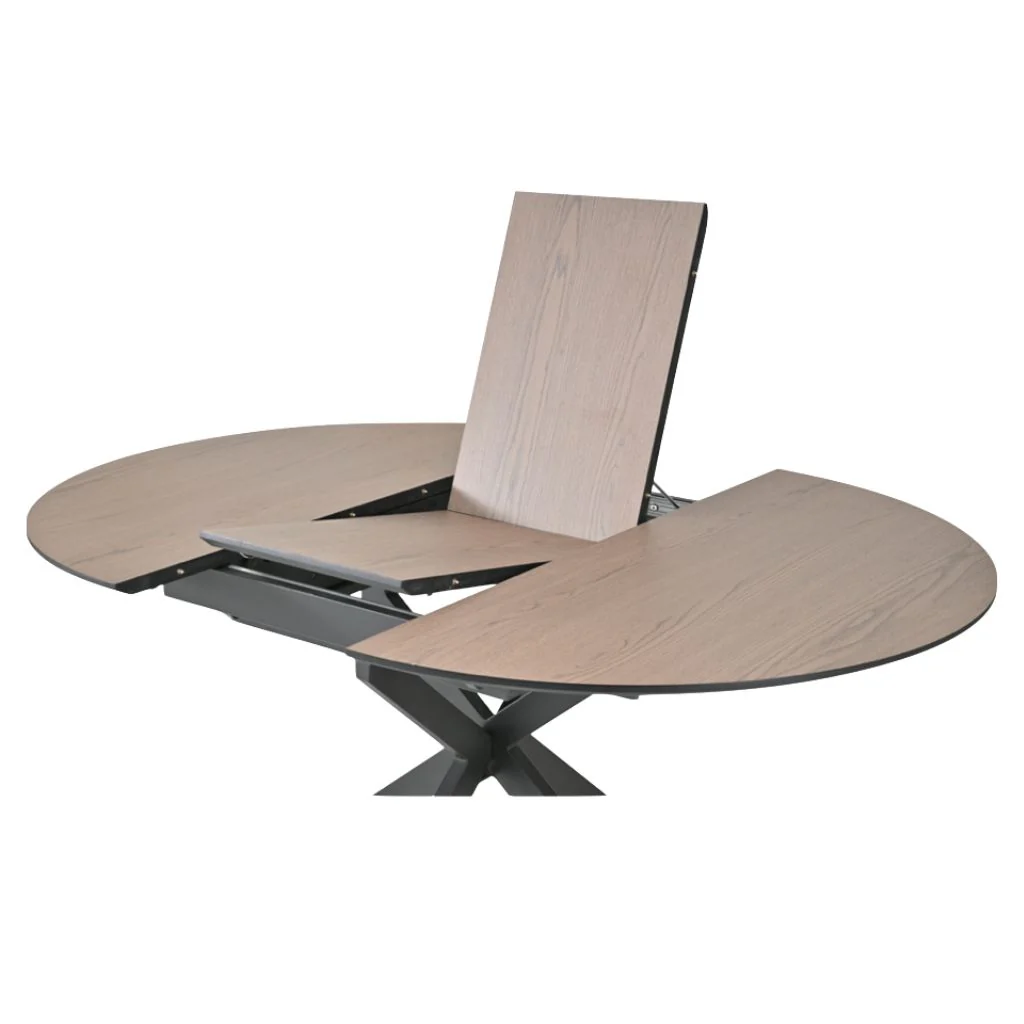 Infiniti 1.2m Round Ashen Oak Extending Dining Table by Annaghmore - Image 2
