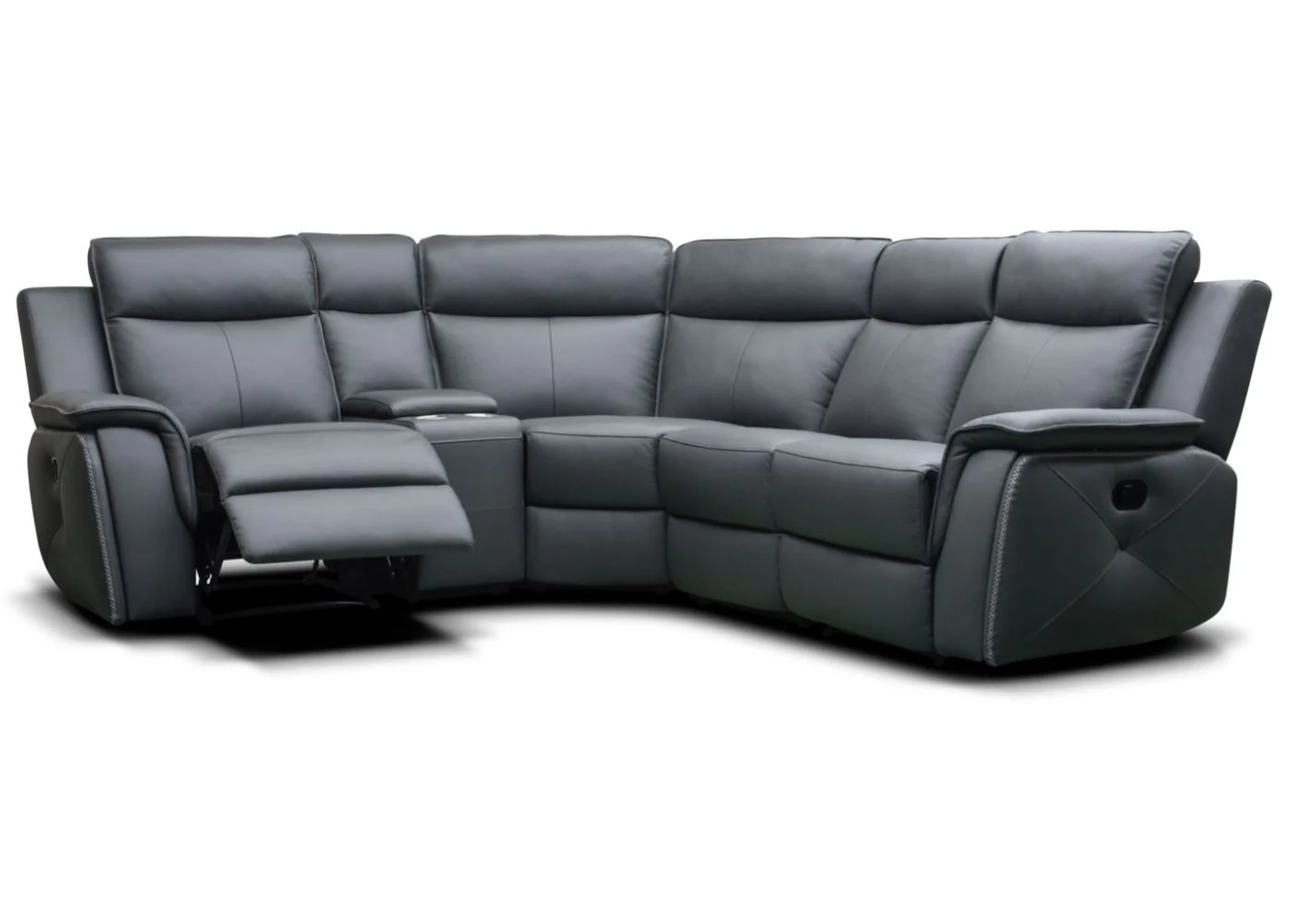 Infiniti Leather Fully Reclining Corner Sofa Range by Sofahouse - Image 27