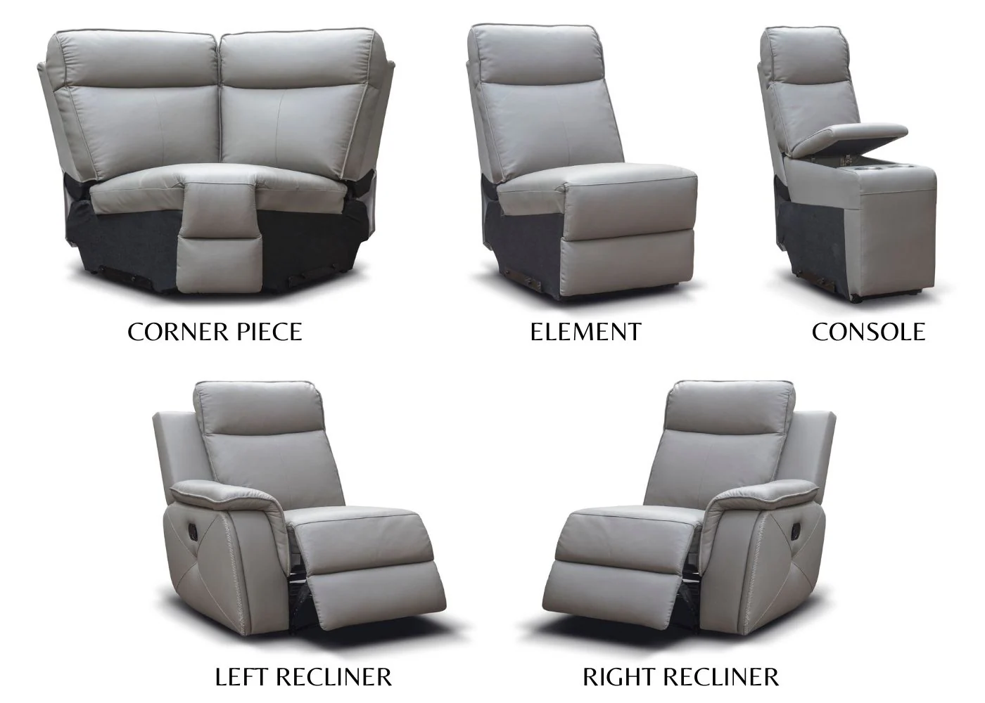 Infiniti Leather Fully Reclining Corner Sofa Range by Sofahouse - Image 6