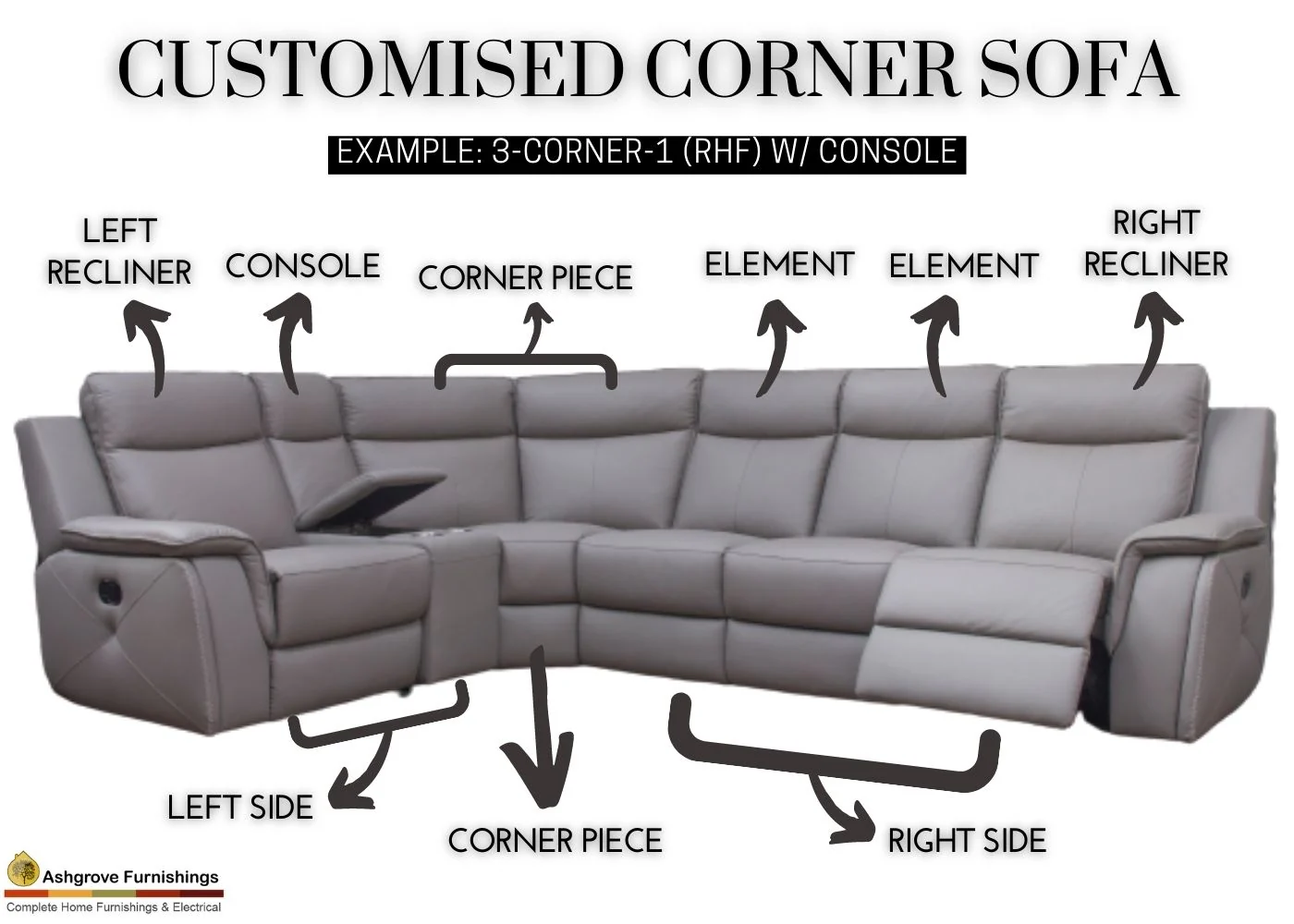 Infiniti Leather Modular Pieces by Sofahouse - Image 4