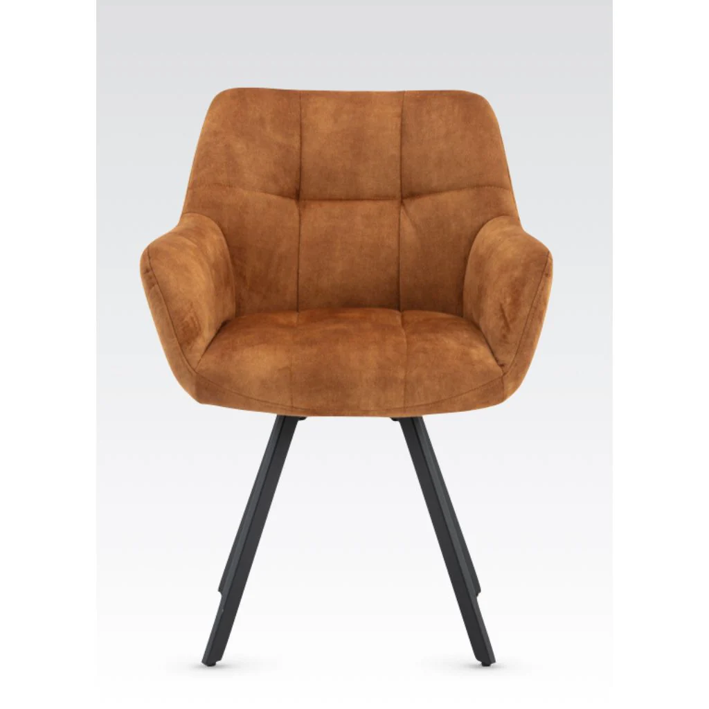 Pair of Jade Rust Dining Chairs by Annaghmore - Image 2