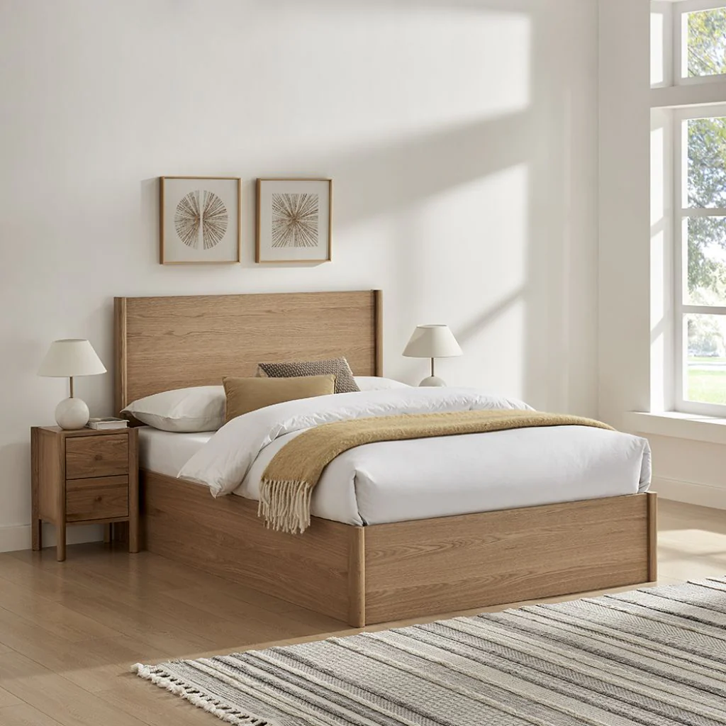 Jasmine Oak Storage Bedframe by Limelight - Image 2