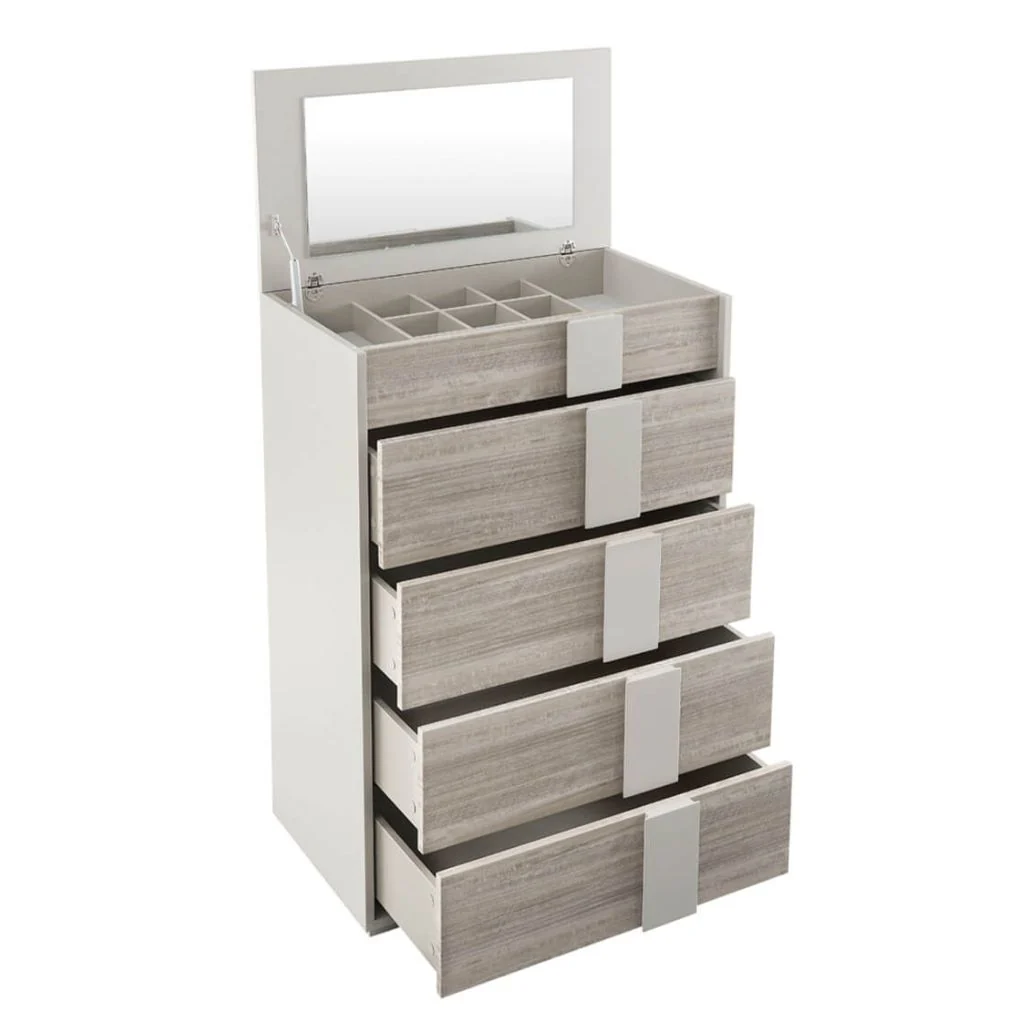 Jules 4 Drawer Tall Chest with Open Top by Vida Living - Image 2