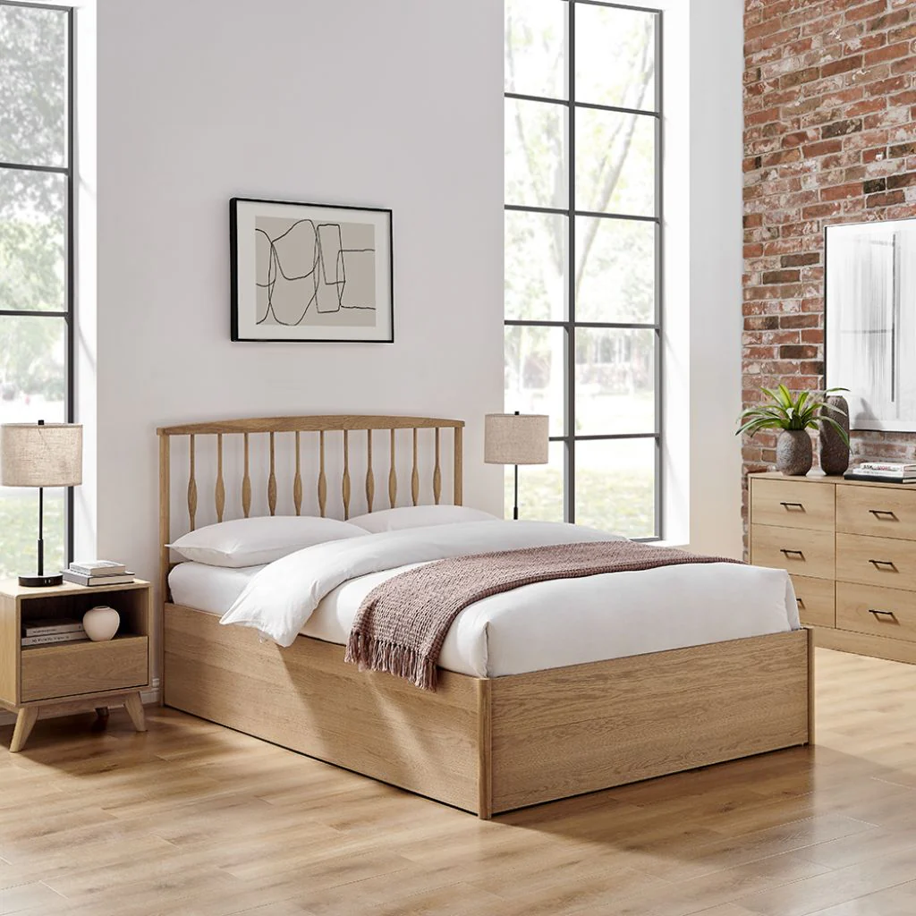 Juno Oak Storage Bed Range by Limelight - Image 2