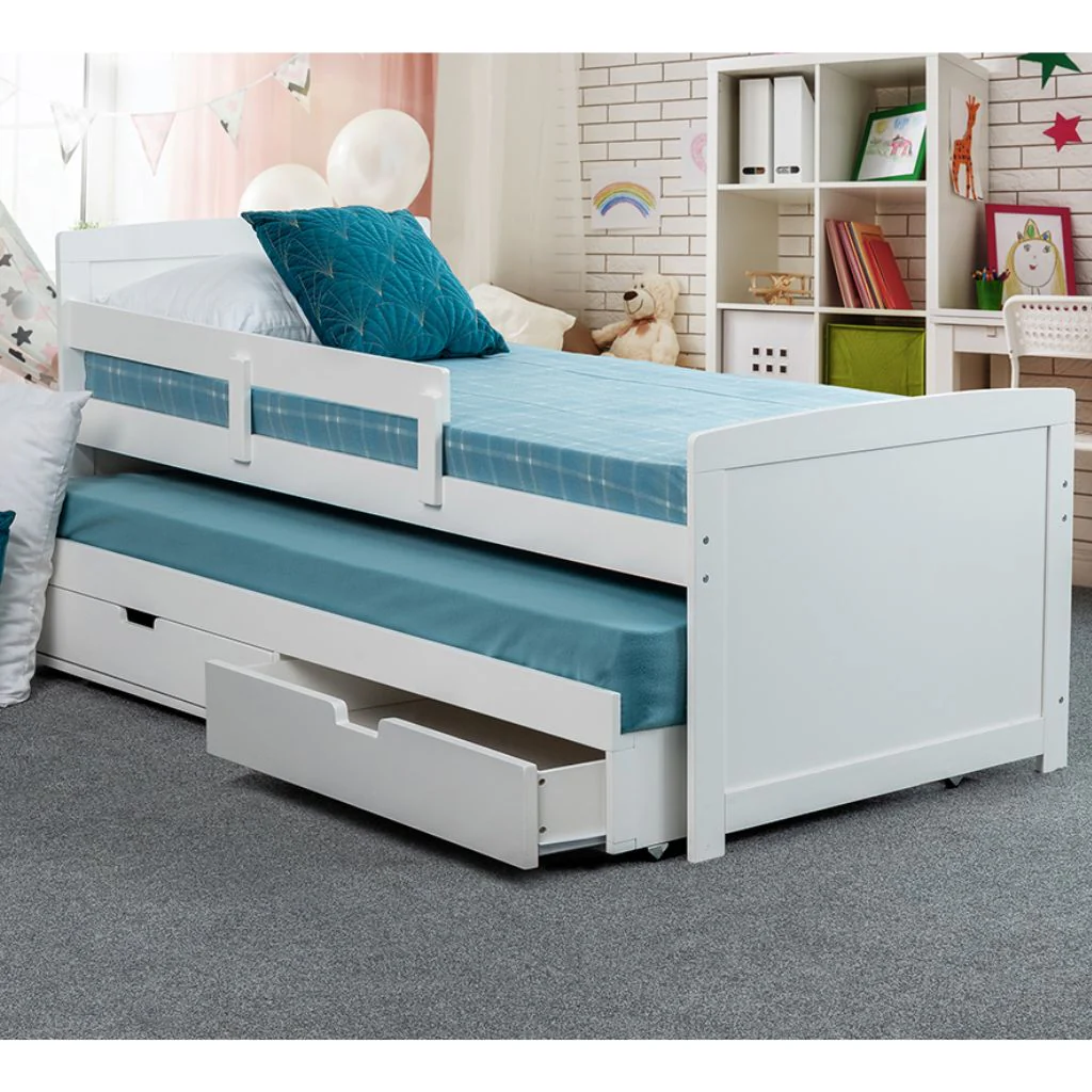 Jupiter White Bed w/ Underbed by Sweet Dreams