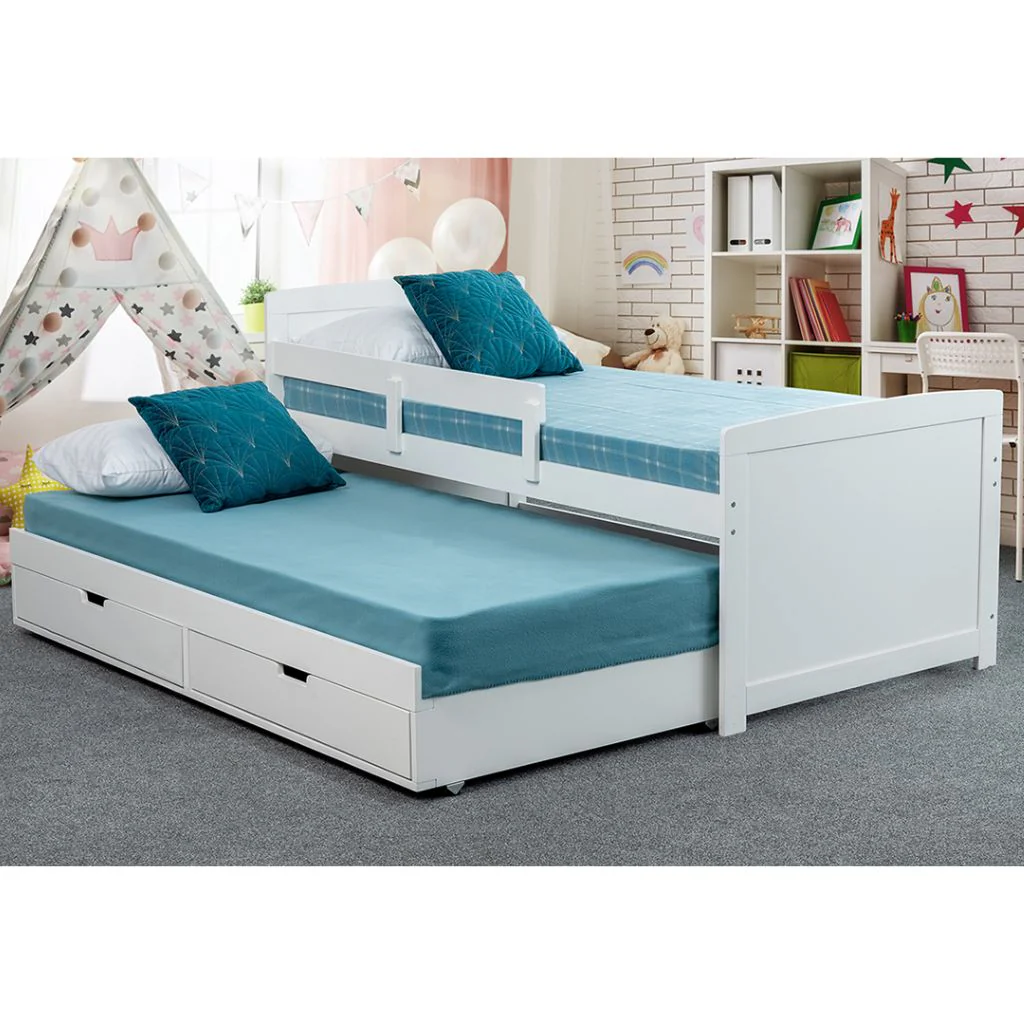 Jupiter White Bed w/ Underbed by Sweet Dreams - Image 2