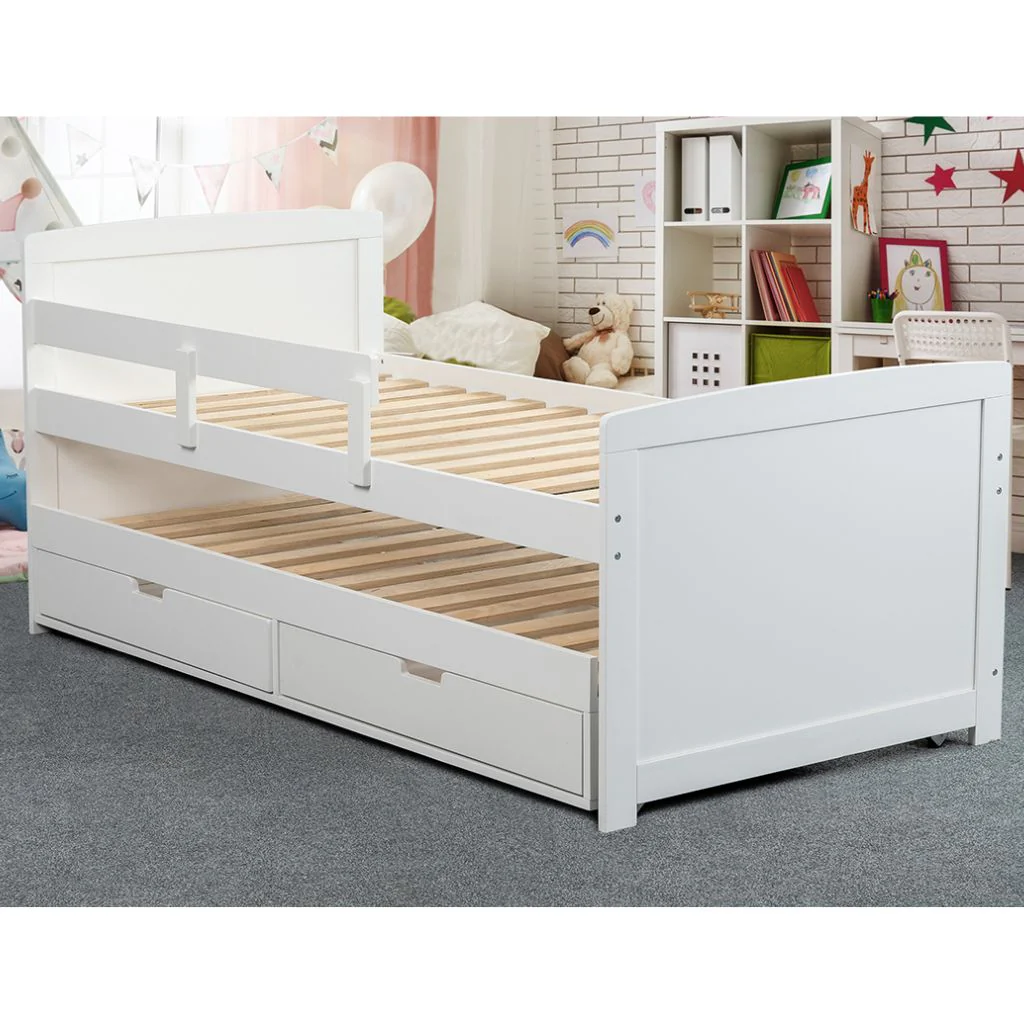 Jupiter White Bed w/ Underbed by Sweet Dreams - Image 3