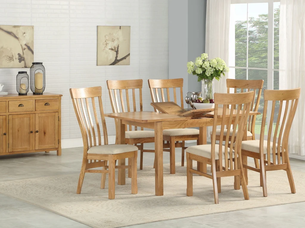 Kilmore Oak 4ft x 2.5ft Extension Dining Table by Annaghmore - Image 2