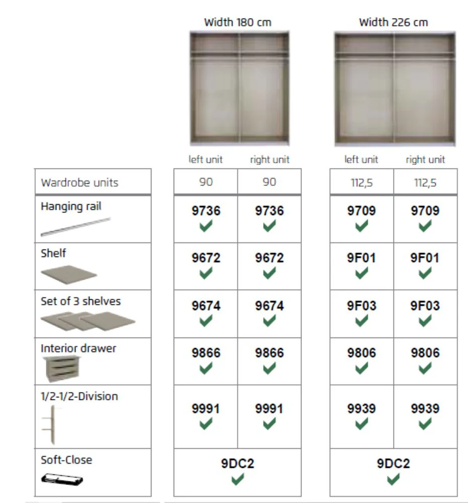 Koblenz Mirrored Sliding Wardrobe Range by Rauch - Image 4