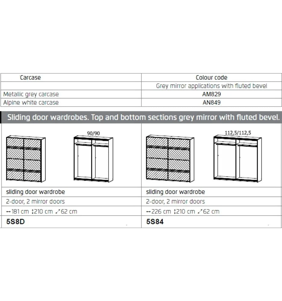 Koblenz Mirrored Sliding Wardrobe Range by Rauch - Image 5