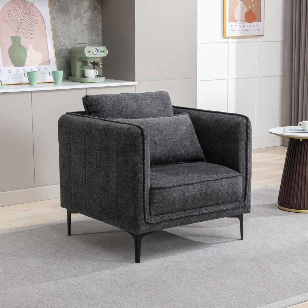 Landon Dark Grey 1 Seater Sofa by Image