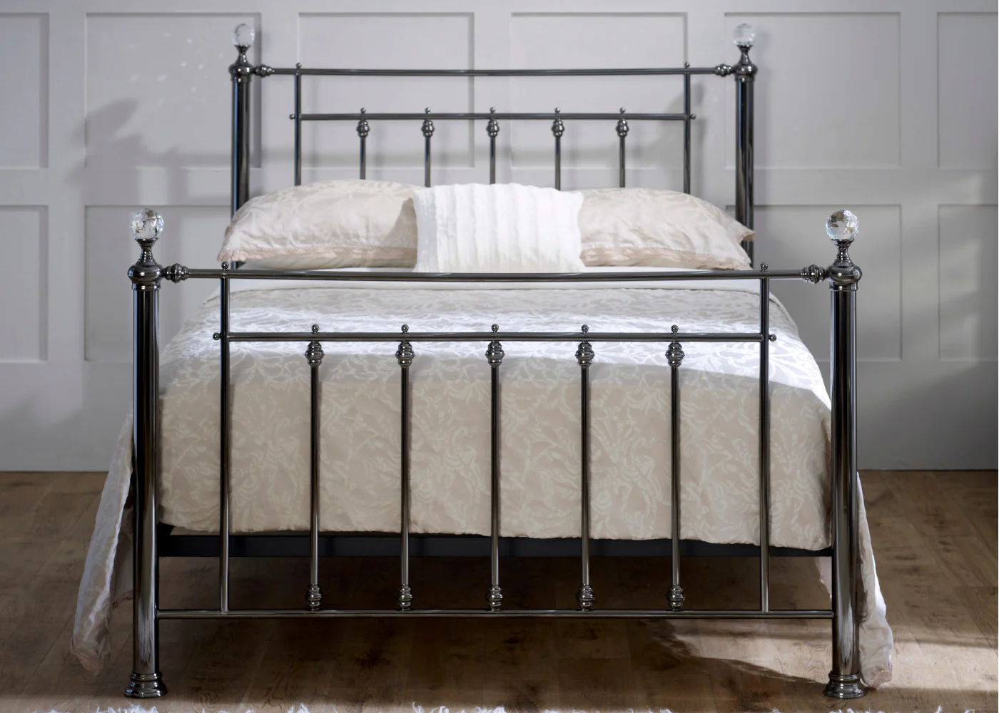 Libra Metal Bedframe with Dual Finials Range by Limelight - Image 3