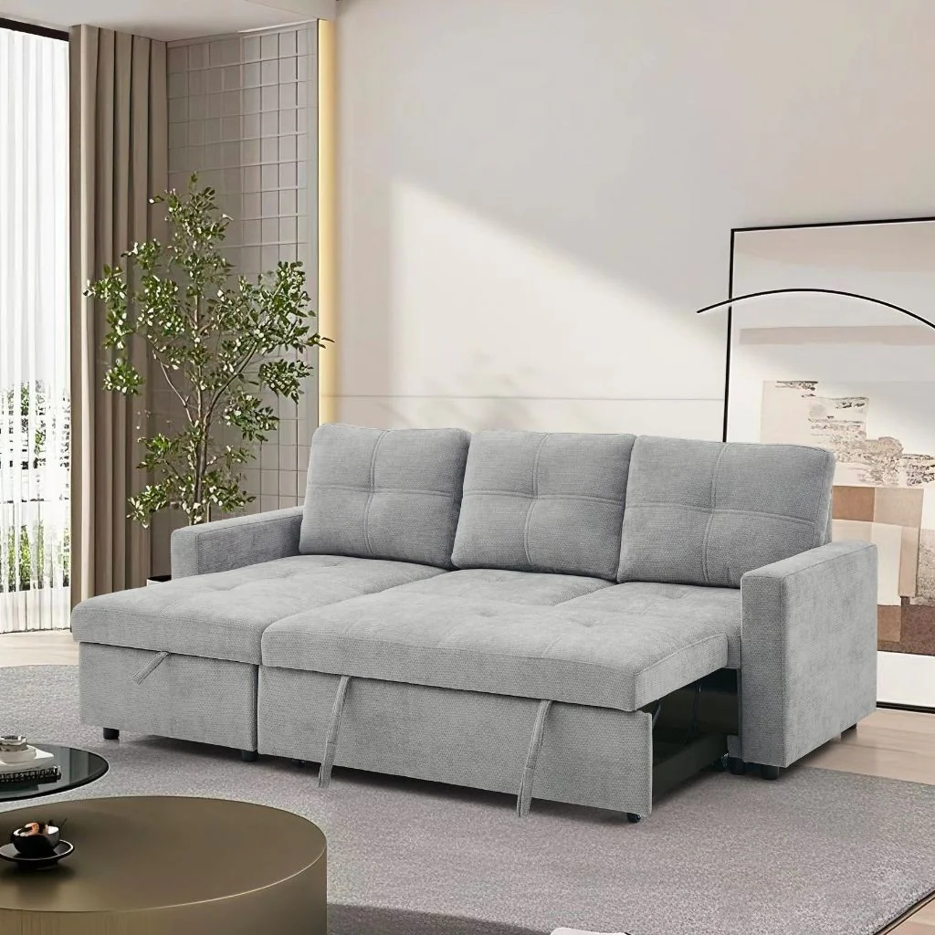 Lilly Grey Corner Sofa Bed by Honey B - Image 2