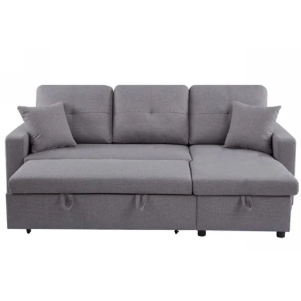 Lincoln Grey Interchangeable Corner Sofa Bed by Derrys - Image 2