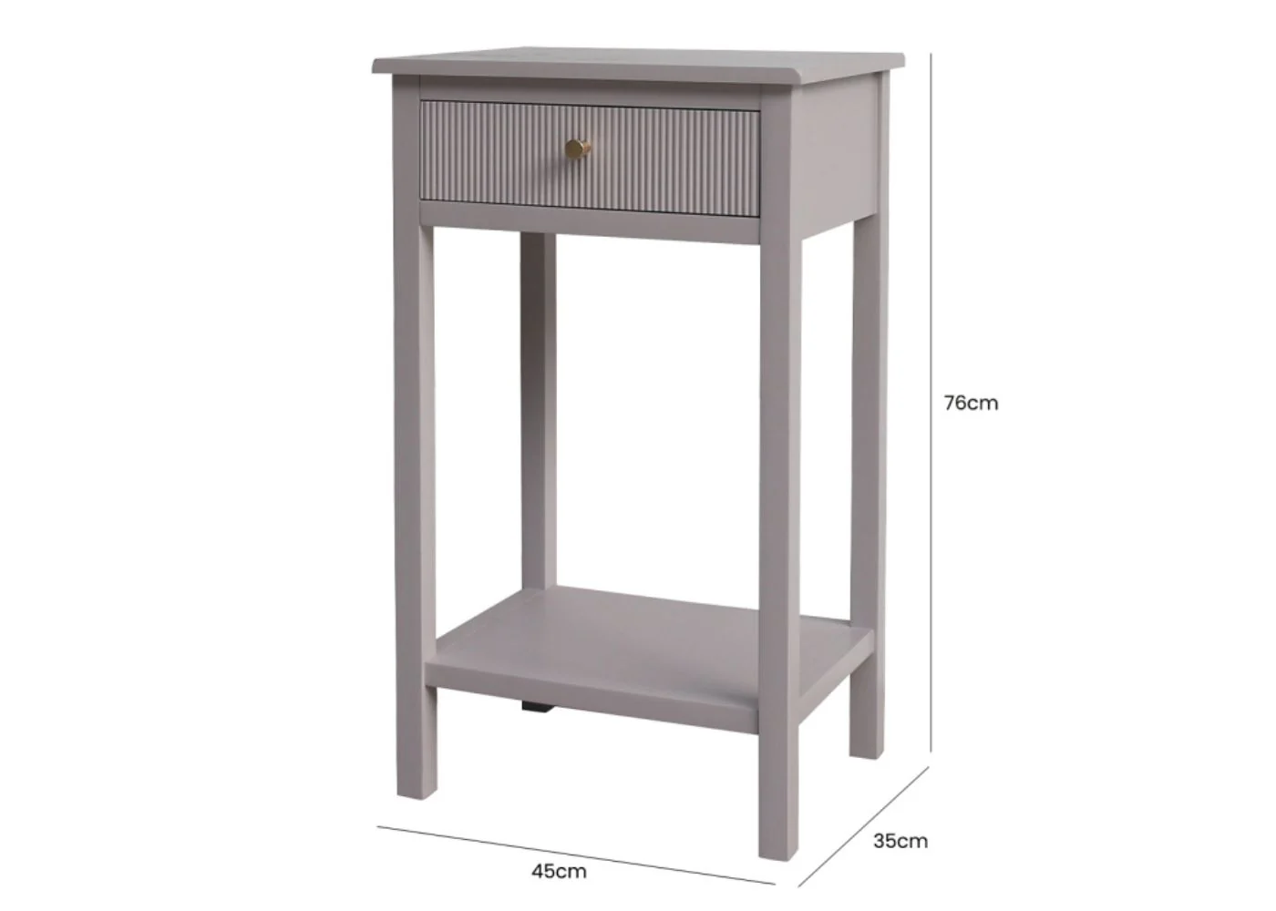 Lindon Summer Grey End Table by Lina Home - Image 2