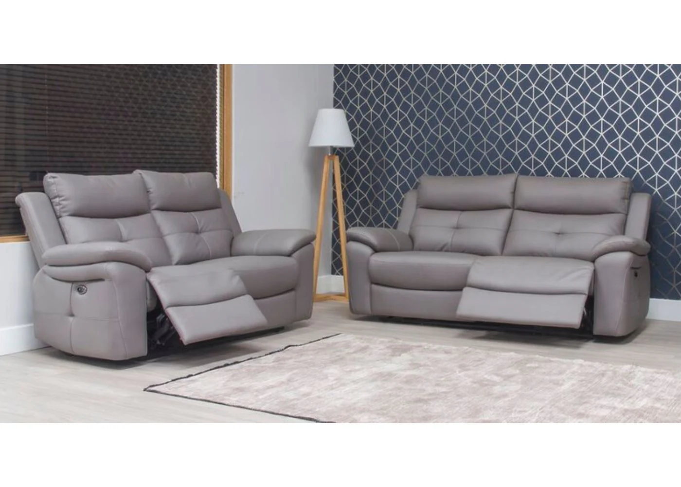 Lugano Electric Reclining Sofa Range in Storm Grey by SofaHouse - Image 7