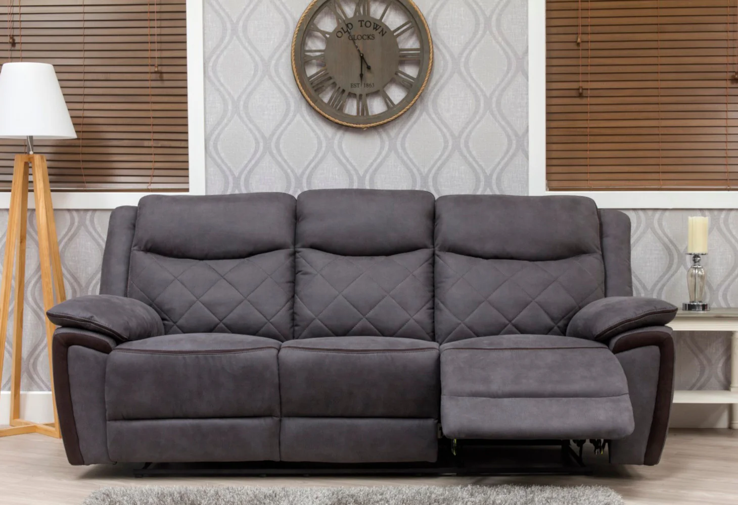 Lynx Charcoal Reclining Sofa Range by Sofahouse - Image 5