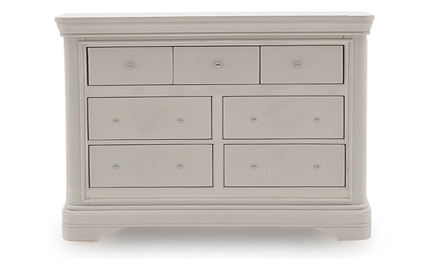 Mabel Taupe 7 Drawer Dressing Chest by Vida Living
