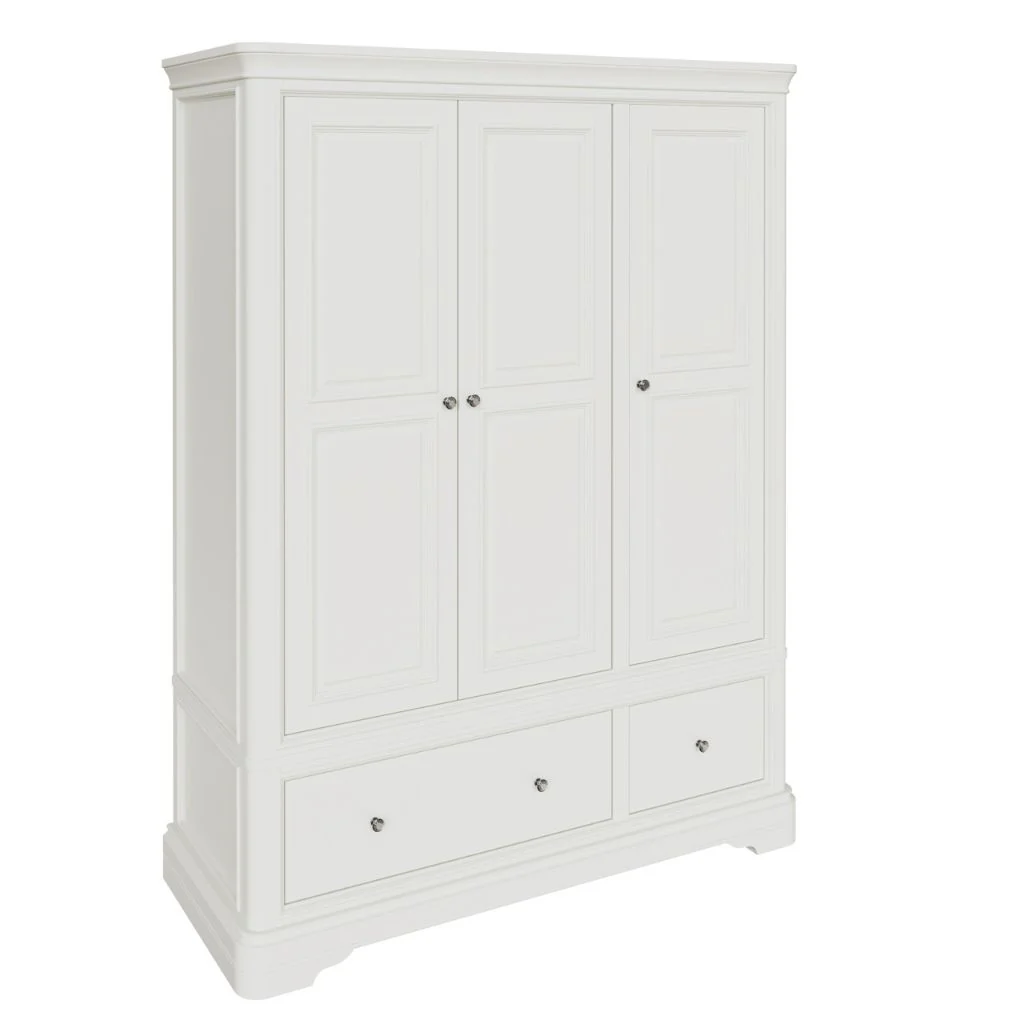 Mabel Bone 3 Door Wardrobe by Vida Living