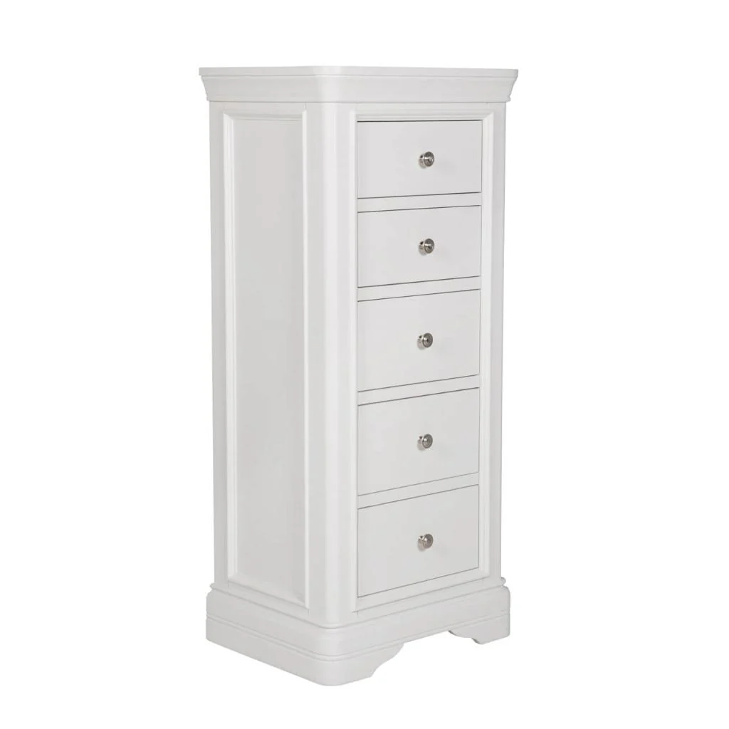 Mabel Bone 5 Drawer Tall Chest by Vida Living