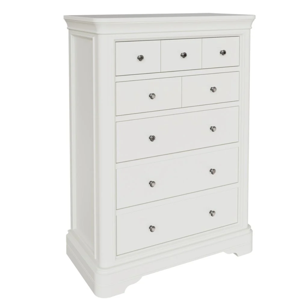 Mabel Bone 8-Drawer Tall Chest by Vida Living