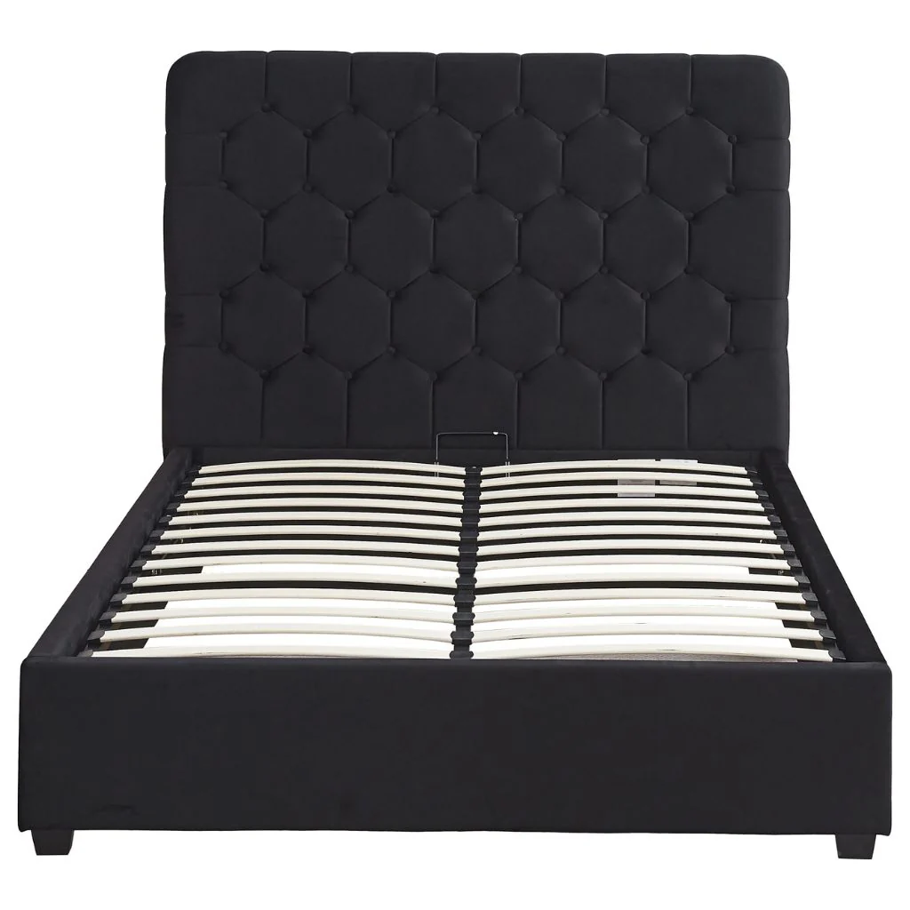 Madison Black Velvet Fabric Ottoman Bedframe Range by Wholesale - Image 5