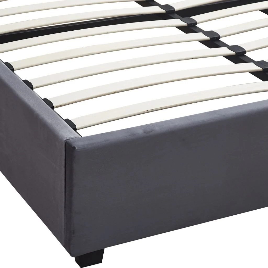 Madison Grey Velvet Fabric Ottoman Bedframe Range by Wholesale - Image 4