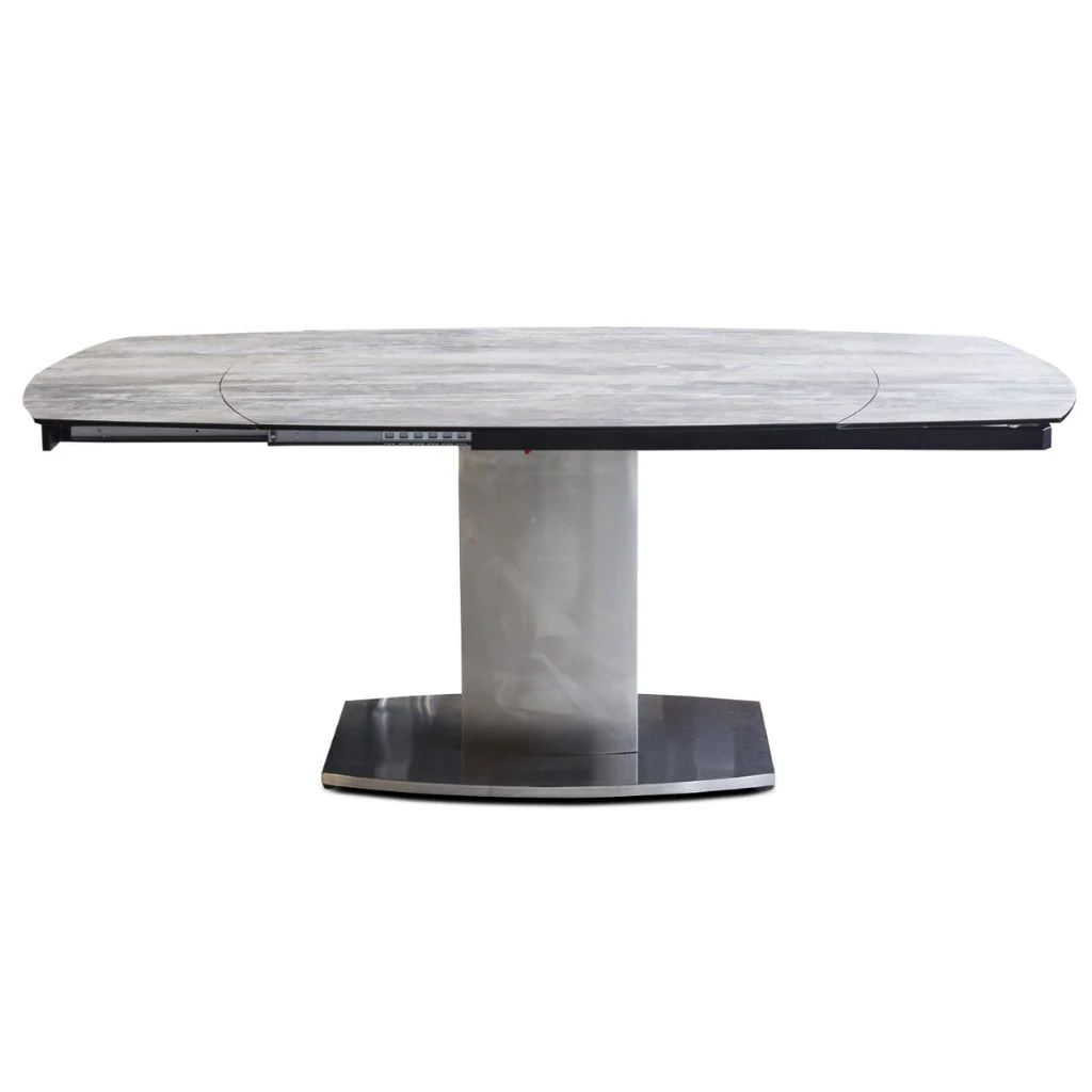 Magnum Greige 1.2m Extending Dining Table by Sofahouse - Image 5