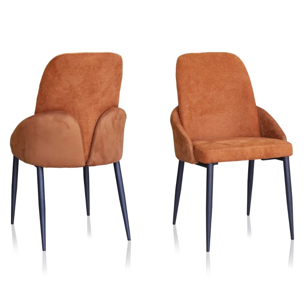 Diego Pumpkin Dining Chair by Sofahouse - Image 2