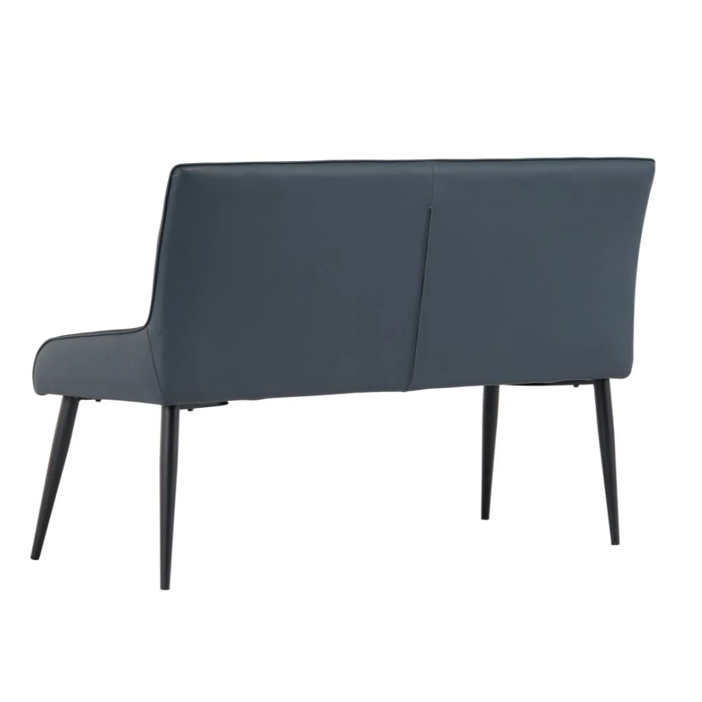 Maierato Teal Faux Leather Dining Bench - Image 2