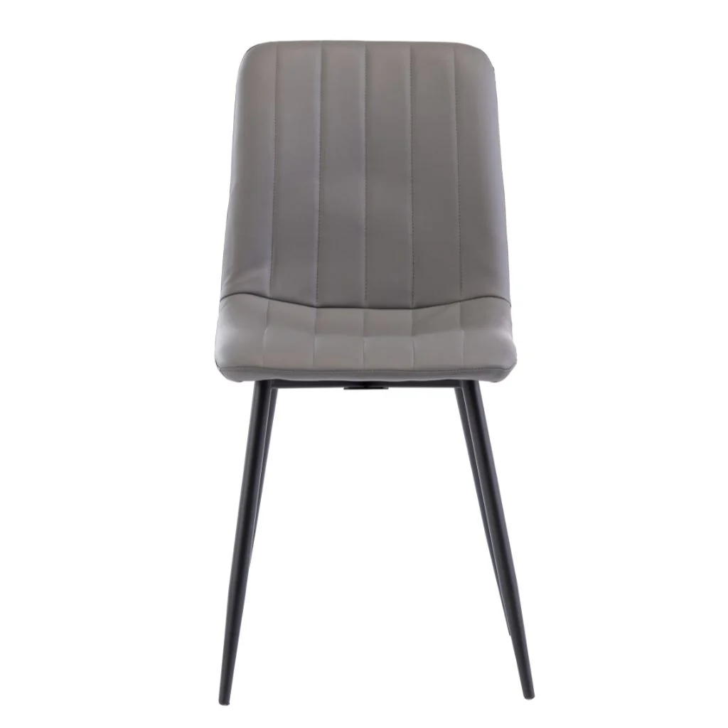 Marina 1.8m Italy White Dining Table + 6 Grey PU Chairs - Image 5