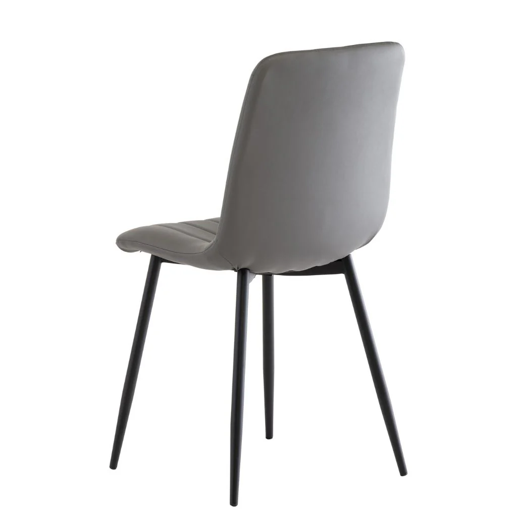 Marina 1.8m Italy White Dining Table + 6 Grey PU Chairs - Image 6