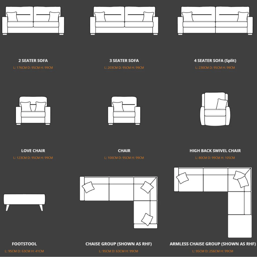 Melrose Mink Sofa Range by Lebus - Image 11