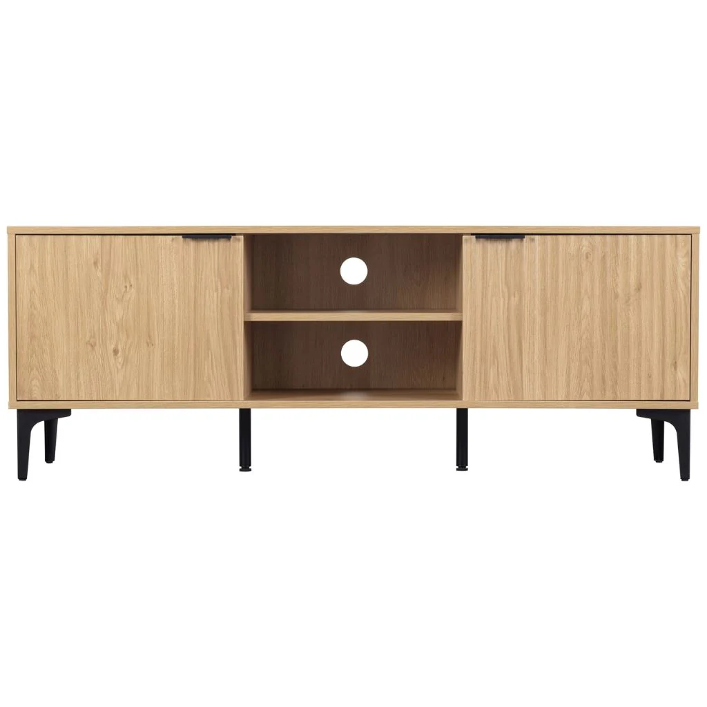Miami Oak Effect 2 Door TV Unit by Wholesale - Image 2