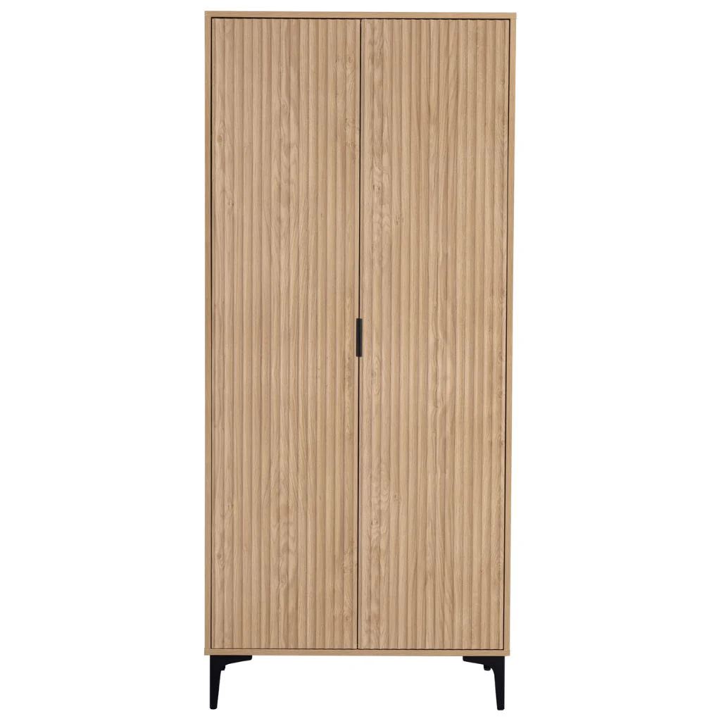 Miami Oak Effect 2 Door Wardrobe by Wholesale - Image 2