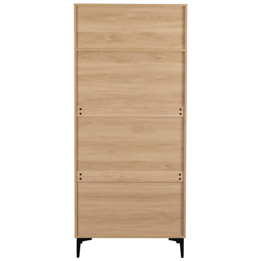 Miami Oak Effect 2 Door Wardrobe by Wholesale - Image 5