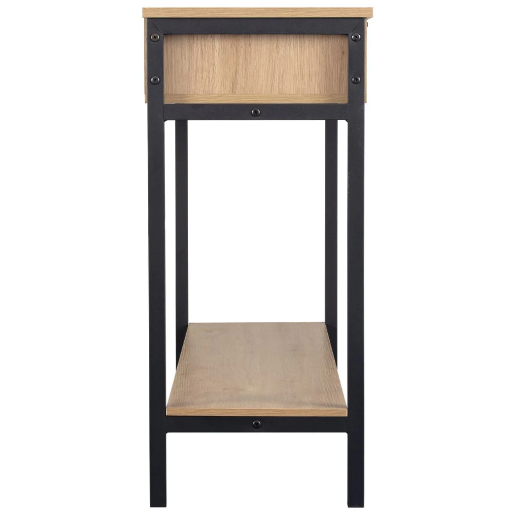 Miami Oak Effect 2 Drawer Console Table by Wholesale - Image 3