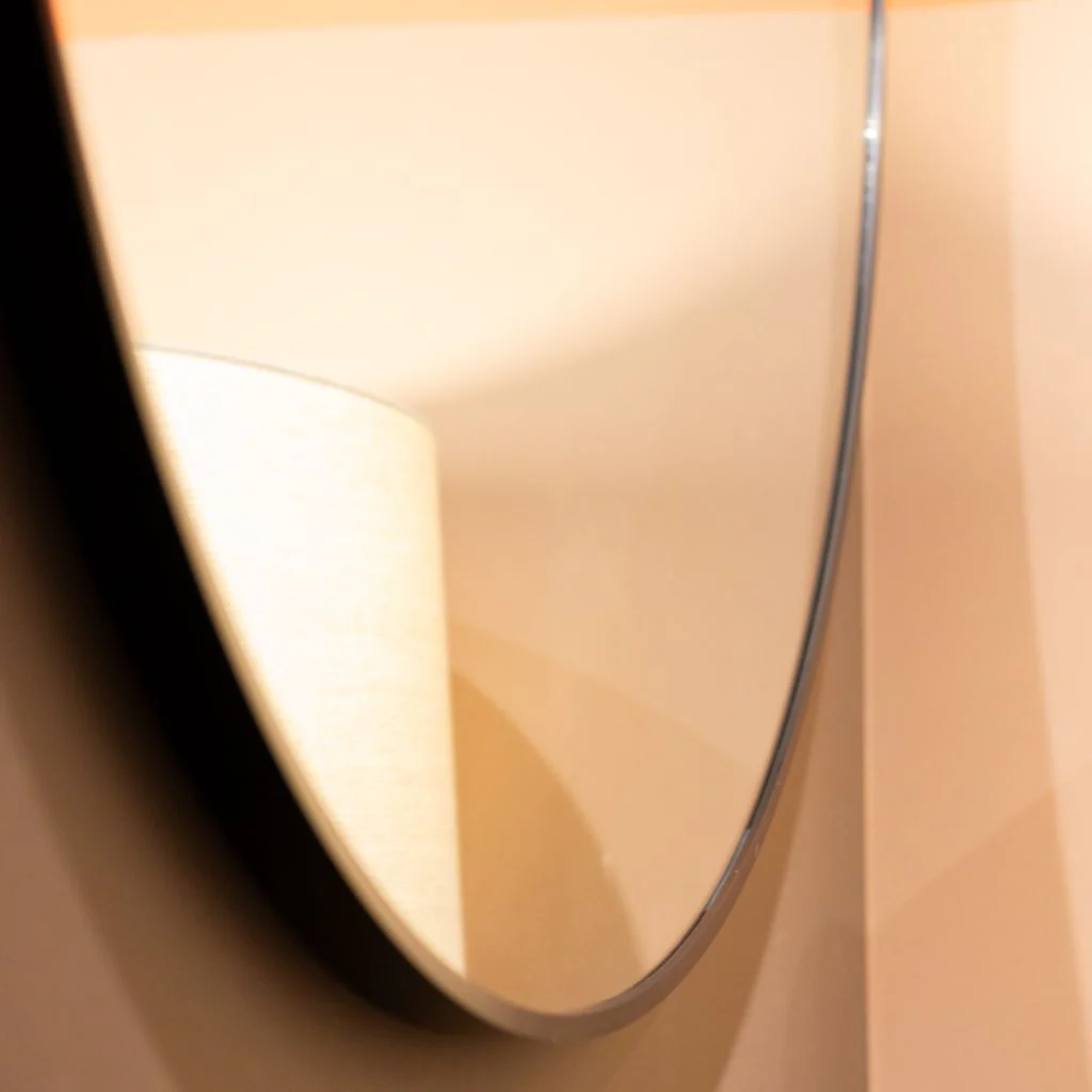Modena Black Round 90cm Wall Mirror by Tara Lane - Image 4