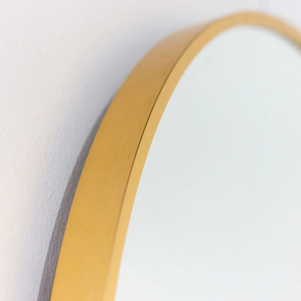 Modena Gold Round 120cm Wall Mirror by Tara Lane - Image 4