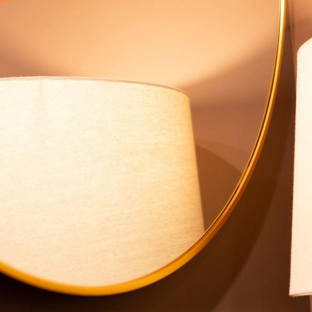 Modena Gold Round 90cm Wall Mirror by Tara Lane - Image 4