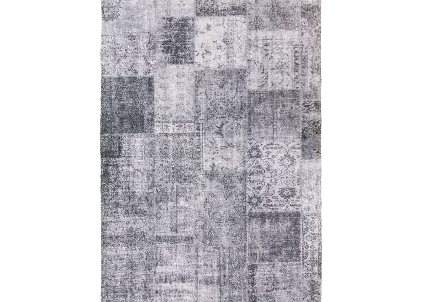 Modena Grey Patchwork Rug Range by Floor Trends