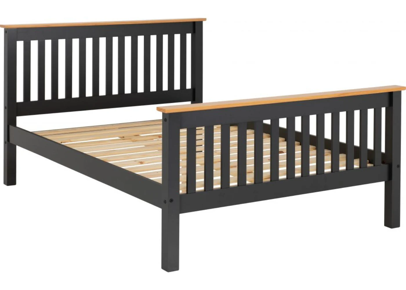 Monaco Grey/Oak High End Bedframe Range by Wholesale Beds - Image 13