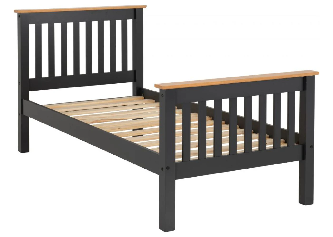 Monaco Grey/Oak High End Bedframe Range by Wholesale Beds - Image 5