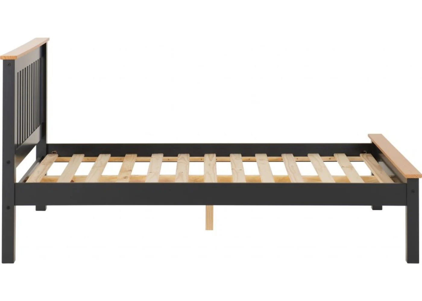 Monaco Grey/Oak Low End Bedframe Range by Wholesale Beds - Image 16