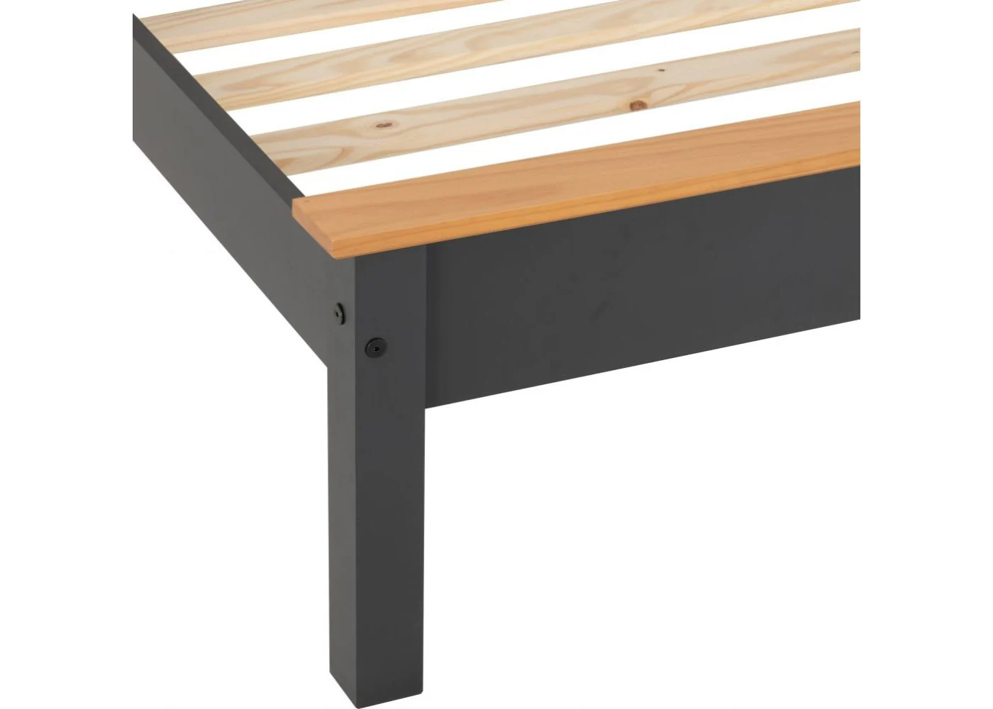 Monaco Grey/Oak Low End Bedframe Range by Wholesale Beds - Image 4